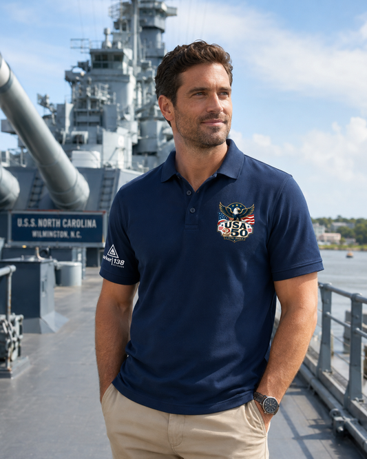USA 250 Blue Eagles Polos Shirt